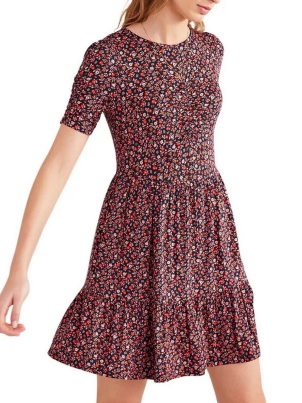 Boden Jersey Floral Mini Dress 2